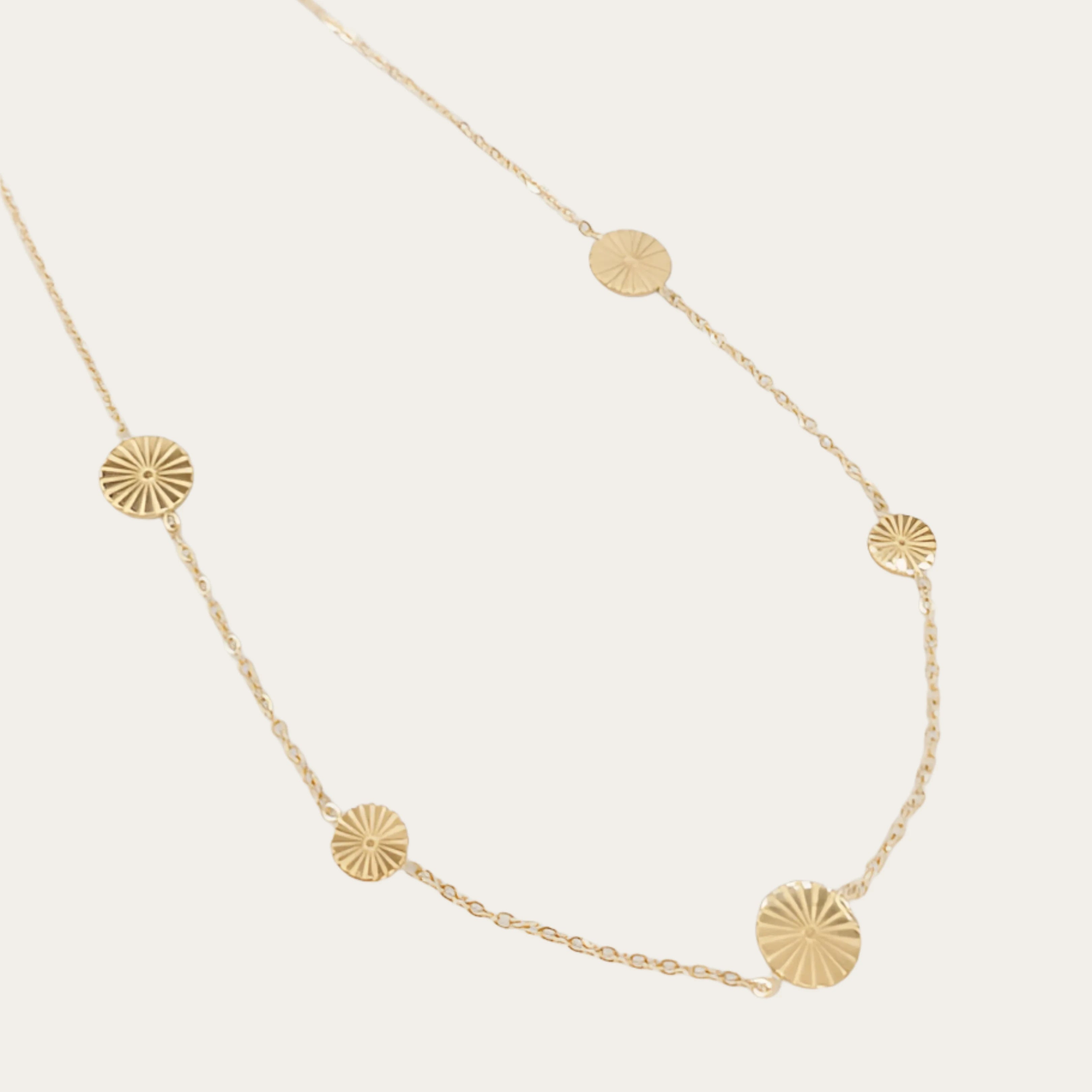 Collier en acier inoxydable - pompon rond