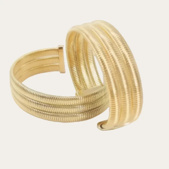 Bracelet en acier inoxydable martelé