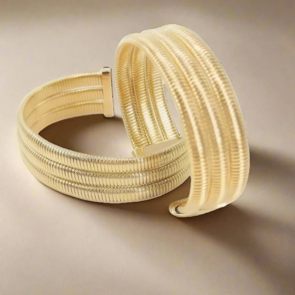 Bracelet en acier inoxydable martelé