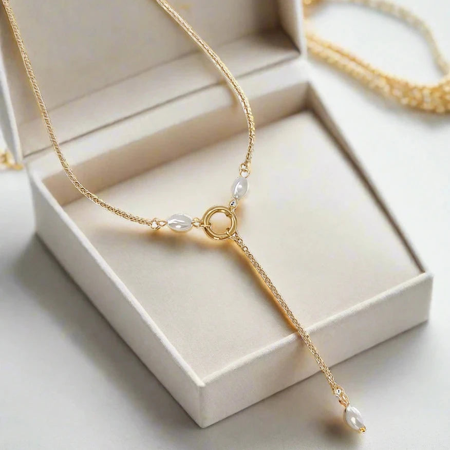 Collier double rang - coeur